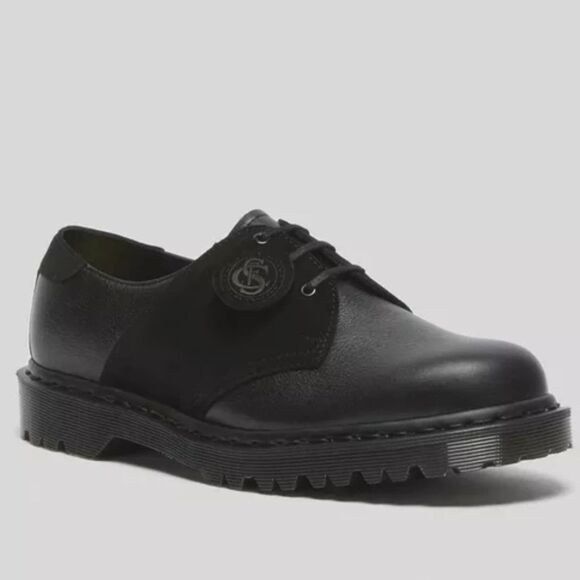 Dr. Martens 1461 Leather Suede Saddle Oxford Unisex Shoes UK 6/ US M7/US W8 - Picture 1 of 10